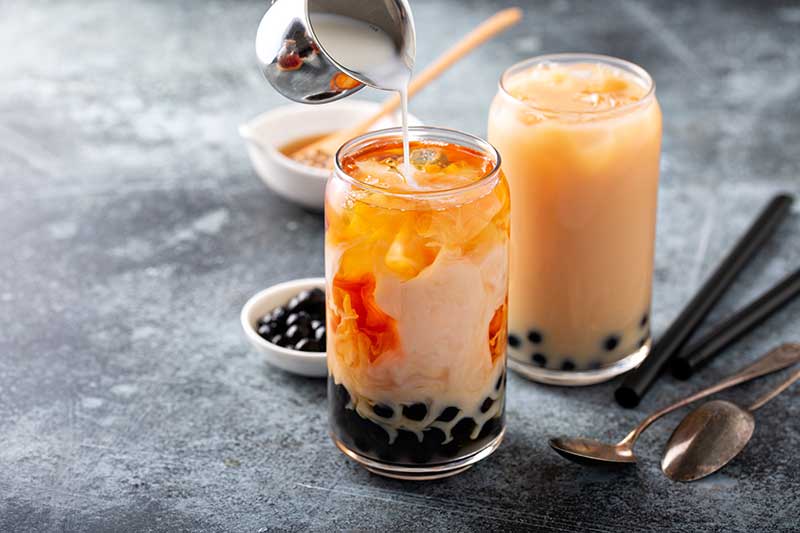 bubble tea à base de lait